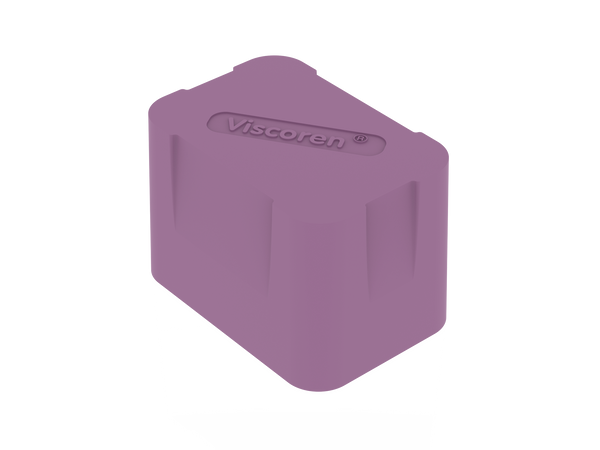 Amortiguador de 70x50x50mm. Viscoren Violeta